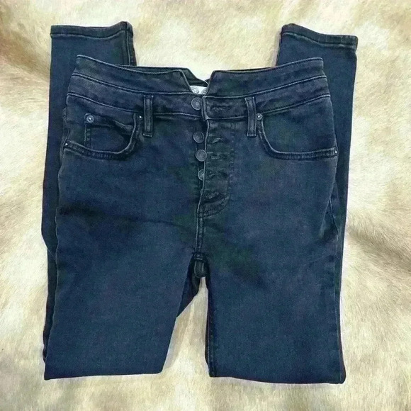 We The Free People Black Jeans Women’s Size 26 - Picture 1 of 4